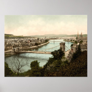 Inverness von Castle, Schottland Poster
