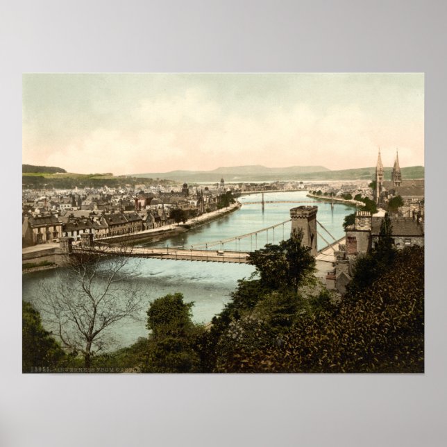 Inverness von Castle, Schottland Poster (Vorne)