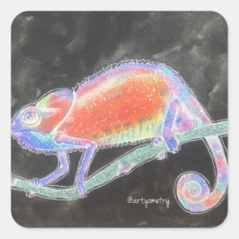 Inverse Chameleon Quadratischer Aufkleber