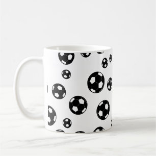 Inverse Fußball-Farben-Ball-Muster Kaffeetasse