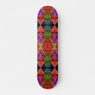 Invert Dreiecksprisma-Quilt 2 Skateboard