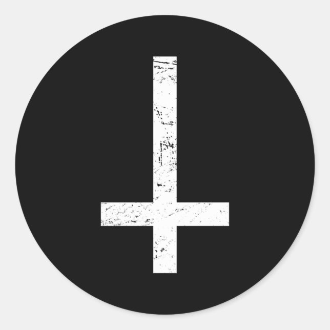 Invertierte Kreuzworträte Runder Aufkleber (Vorderseite)