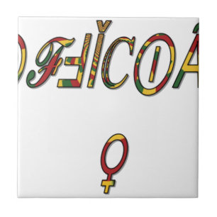 Invertierte "OFFIZIELLE" Symbolkunst Fliese