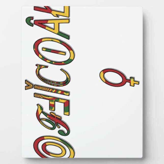 Invertierte "OFFIZIELLE" Symbolkunst Fotoplatte (Vorderseite)