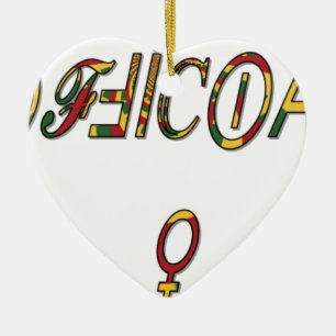 Invertierte "OFFIZIELLE Symbolkunst Keramikornament