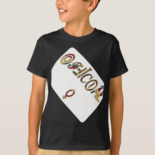 Invertierte "OFFIZIELLE" Symbolkunst T-Shirt (Vorderseite)