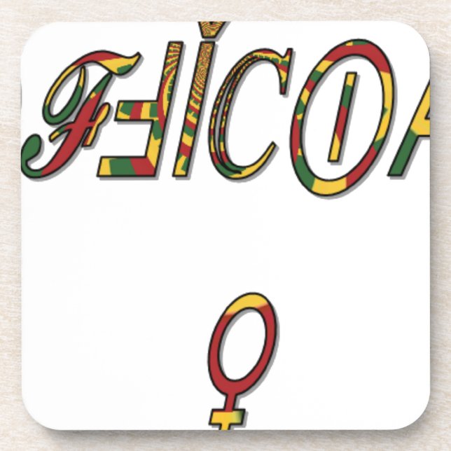 Invertierte "OFFIZIELLE" Symbolkunst Untersetzer (Vorderseite)