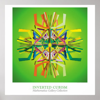 Invertierter Kubismus Poster