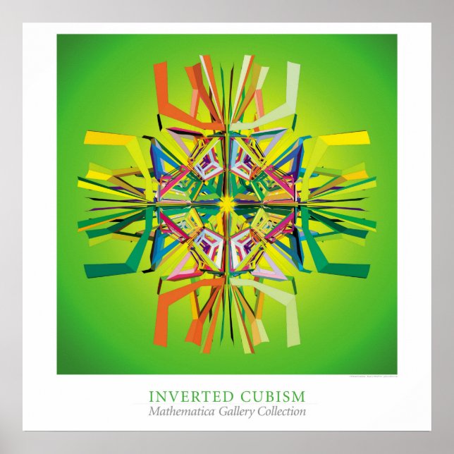 Invertierter Kubismus Poster (Vorne)