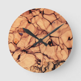 Invertiertes glasklares Wasser Runde Wanduhr