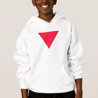 invertiertes rotes Dreieck Hoodie