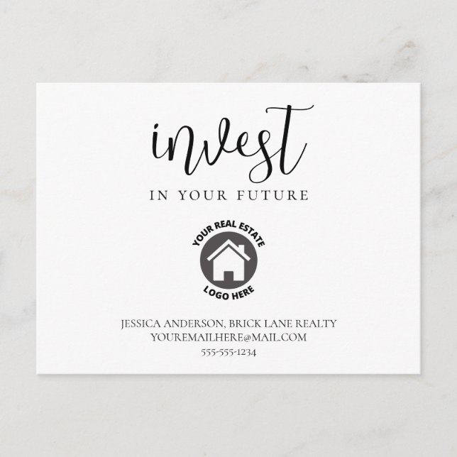 Investieren Sie in Ihre zukünftige Landwirtschaft  Postkarte (Vorderseite)