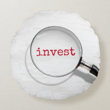 Investieren Text unter Lupe