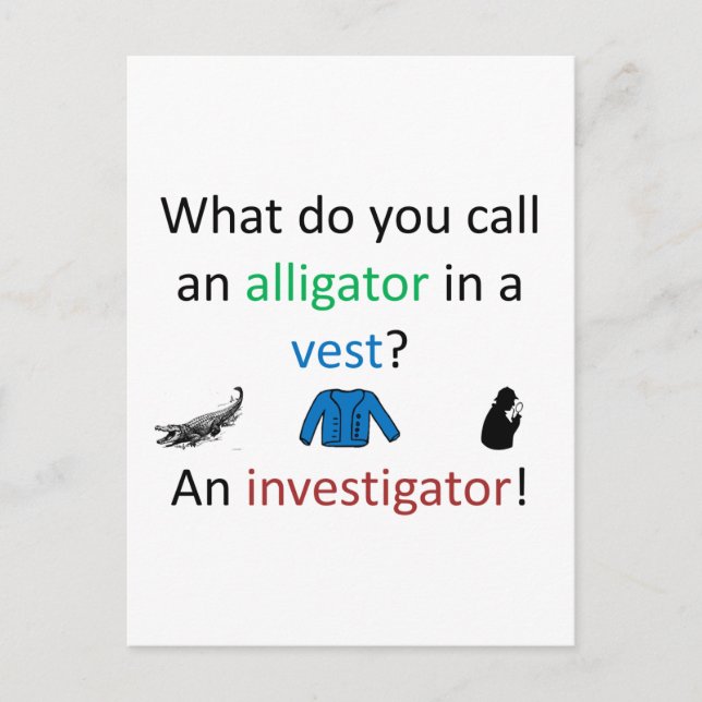 Investigator Joke Postkarte (Vorderseite)