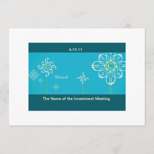 Investitions-Sitzungs-Einladungs-Karte Einladung