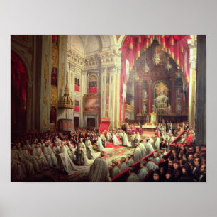 Investitur von König Alfonso XII Poster