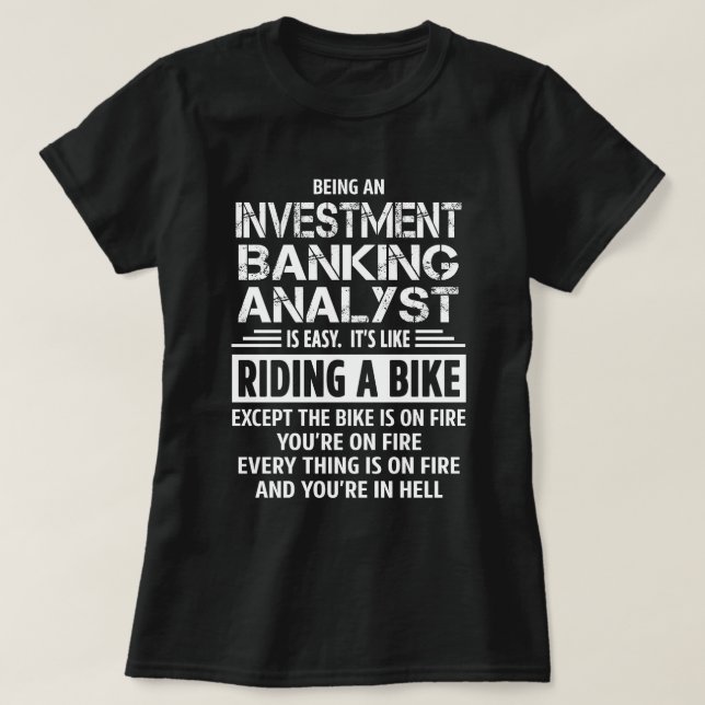 Investment Banking Analyst T-Shirt (Design vorne)