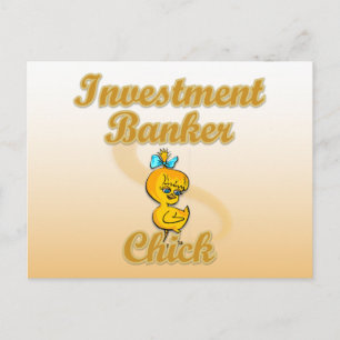 Investmentbank Chick Postkarte