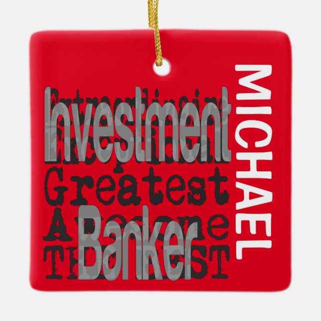 Investmentbank Extraordinaire CUSTOM Keramikornament (Vorderseite)