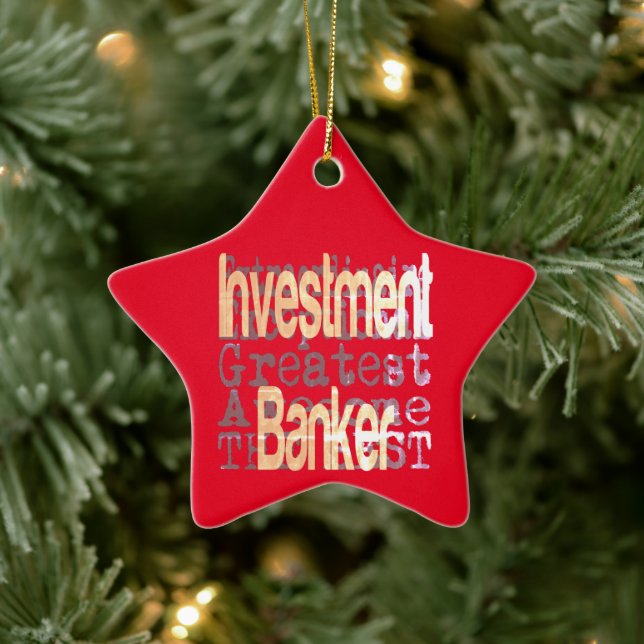 Investmentbank Extraordinator Keramik Ornament (Baum)