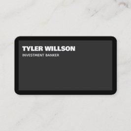 Investmentbank Visitenkarte