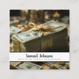 Investmentfondsmanager Börsenmakler Quadratische Visitenkarte