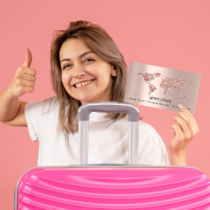 Investments Finance Wedding Travel World Rose Visitenkarte