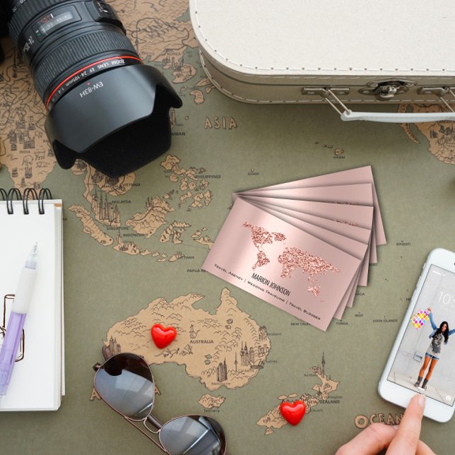 Investments Finance Wedding Travel World Rose Visitenkarte (Von Creator hochgeladen)