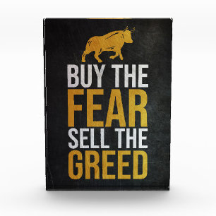 Investor Buy Fear Sell Greed Trader Fotoblock