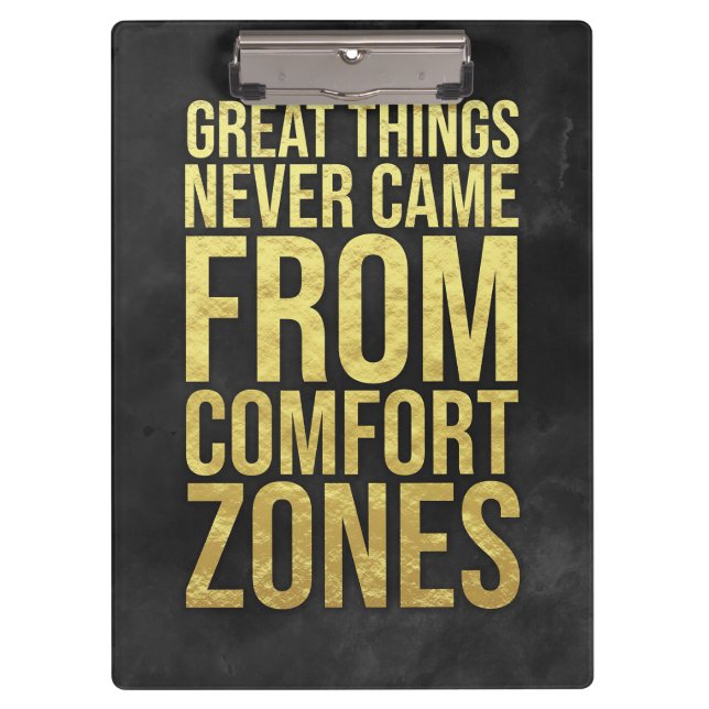 Investor Comfort Zones Klemmbrett (Vorderseite)