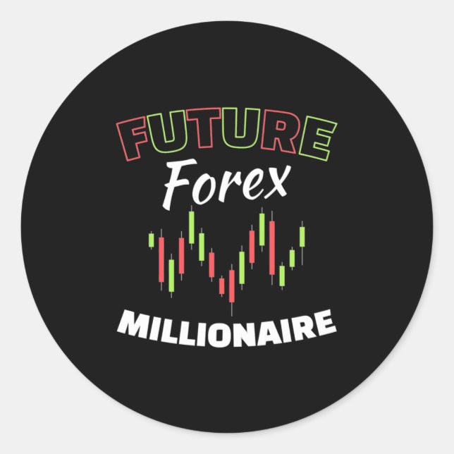 Investor Future Forex Millionaire Runder Aufkleber (Vorderseite)