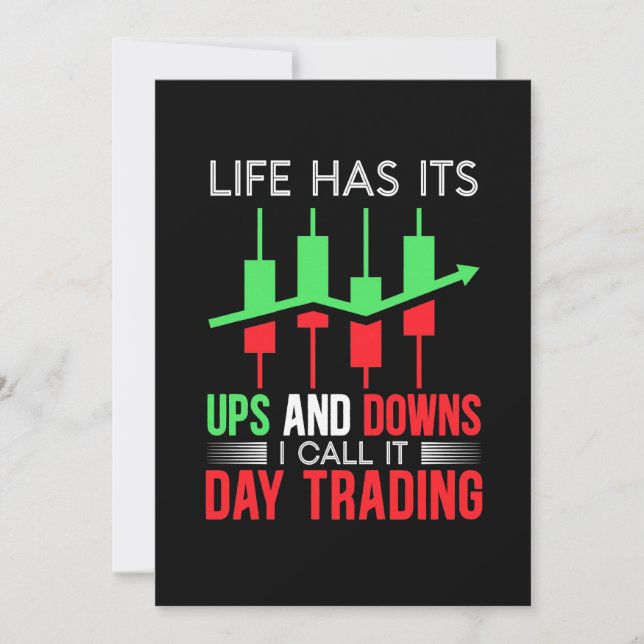 Investor I Call It Day Trading Einladung (Vorderseite)