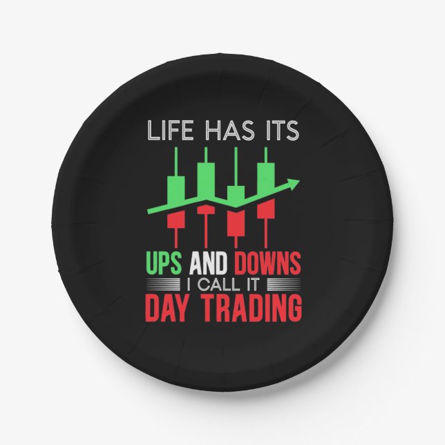 Investor I Call It Day Trading Pappteller (Vorderseite)