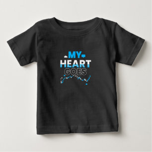 Investor My Heart Goes Chart Baby T-shirt