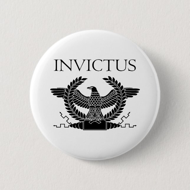 Invictus Black Eagle Button (Vorderseite)