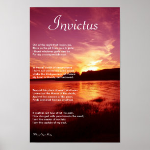 Invictus ~ Inspirationsgedicht Poster