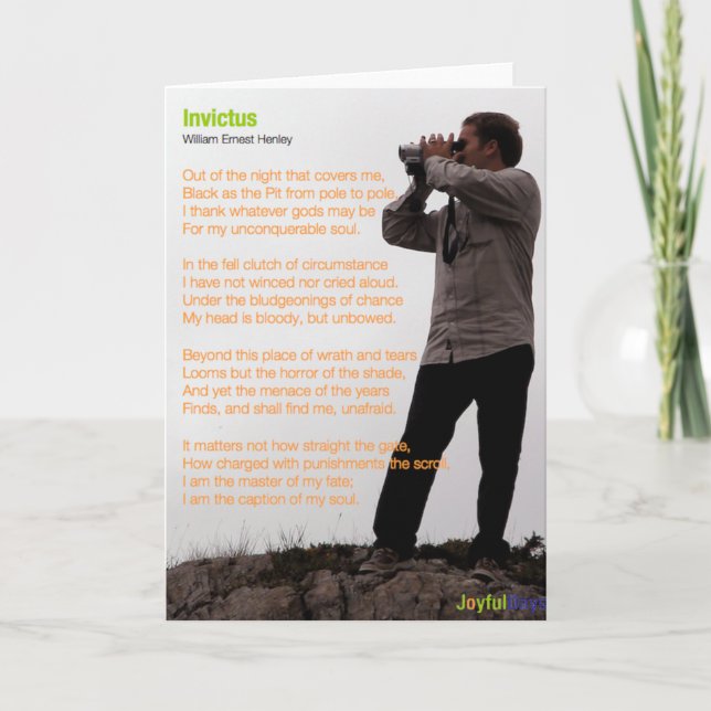 Invictus Karte (Vorderseite)