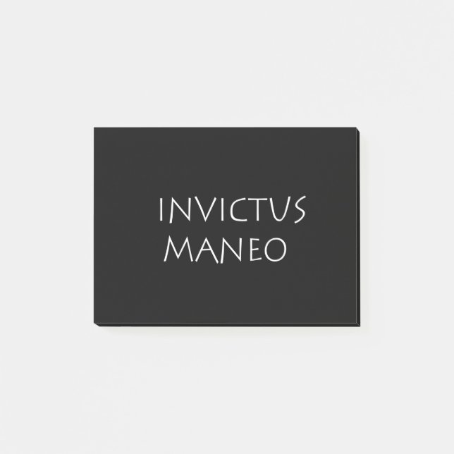Invictus maneo post-it klebezettel (Vorderseite)
