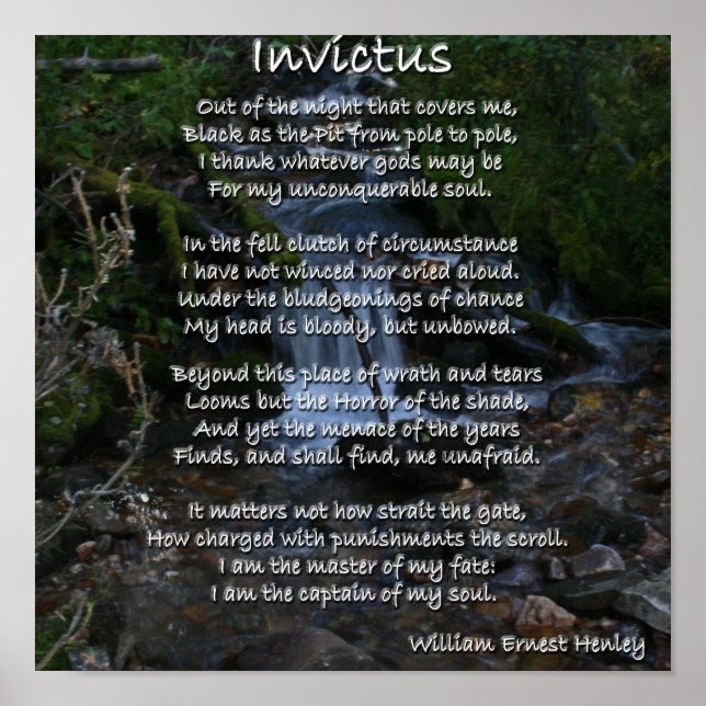 Invictus Poster (Vorne)