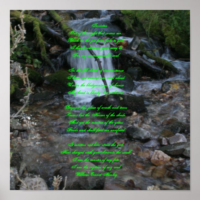 Invictus Poster (Vorne)