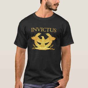 Invictus-T - Shirt in Goldgravur