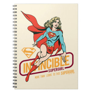 Invincible Supergirl Retro Graphic Notizblock