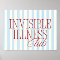 'Invisible Illness Club' Chronische Krankheit Post