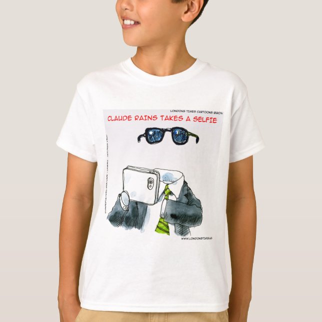 Invisible Selfie Funny T-Shirt (Vorderseite)