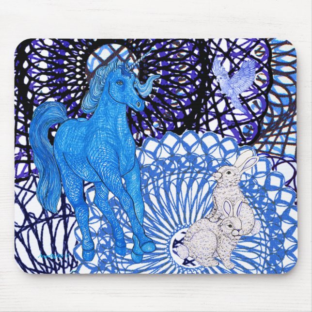 Invisible Unicorn Mousepad (Vorne)