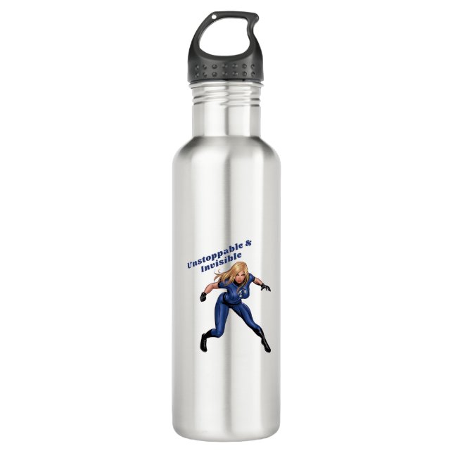 Invisible Woman Edelstahlflasche (Vorderseite)