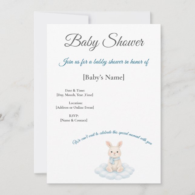 Invitación A Baby Shower to Celebrate Einladung (Vorderseite)