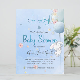 INVITACIÓN BABY DUSCHE NIEDLICHEN BONNY. FÜR BABY EINLADUNG