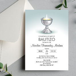 Invitacion Bautizo Minimalistisch Chalice Taufe Einladung