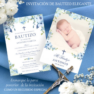 Invitación Bautizo para Niños Spanische Taufe Einladung